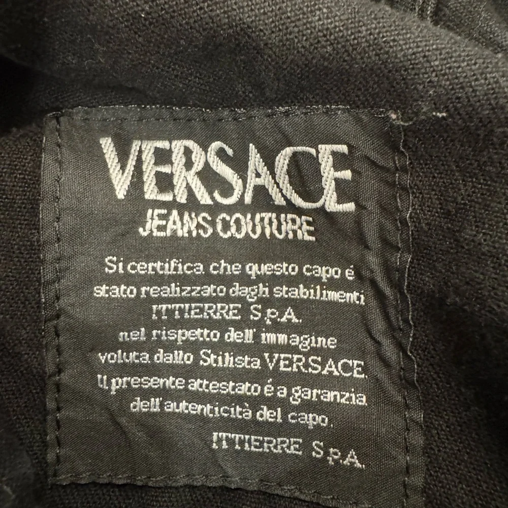 Vintage Versace Jeans Couture Black Jeans Size 24, Size 0 - Picture 5 of 10